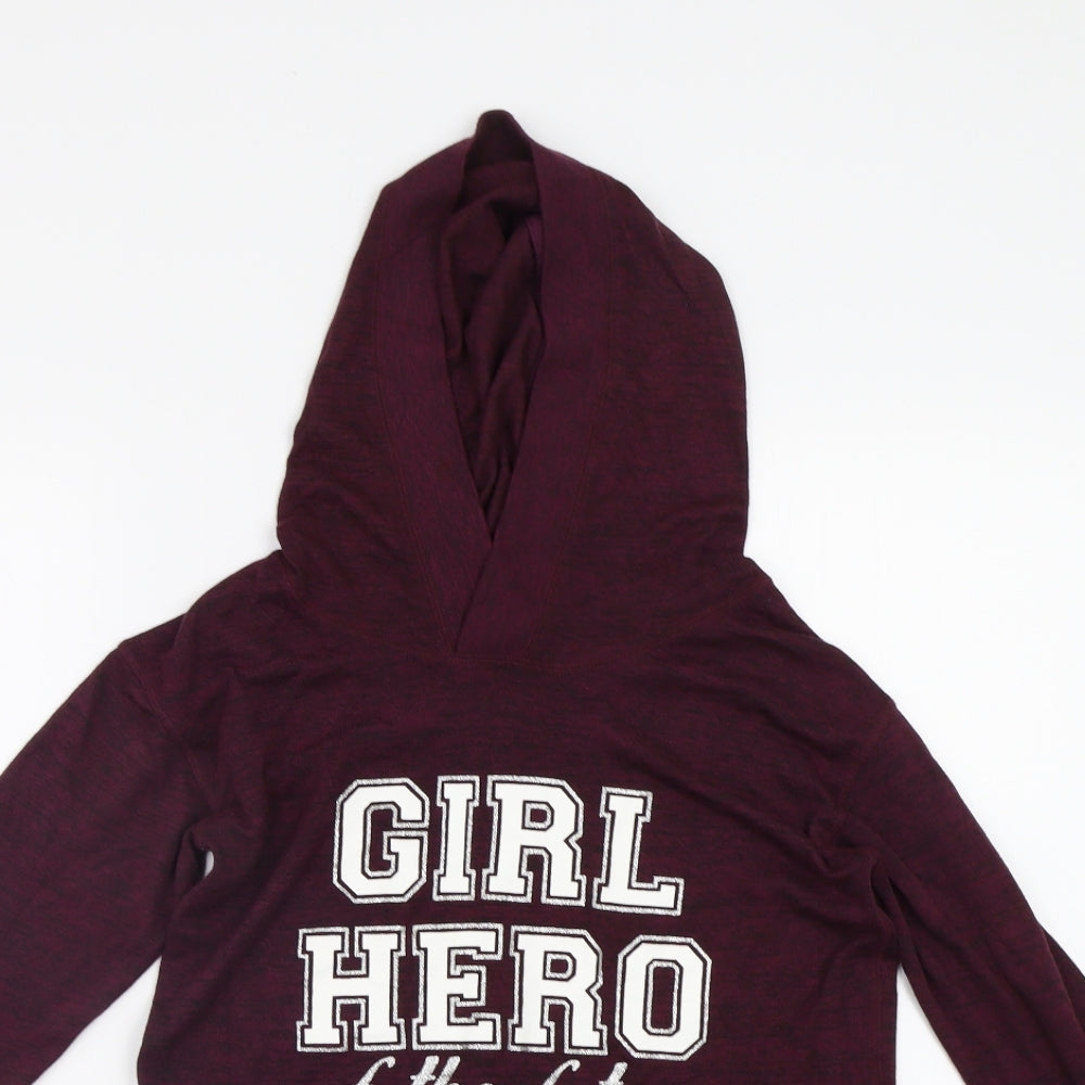 H&M Girls Red   Pullover Hoodie Size 12 Years