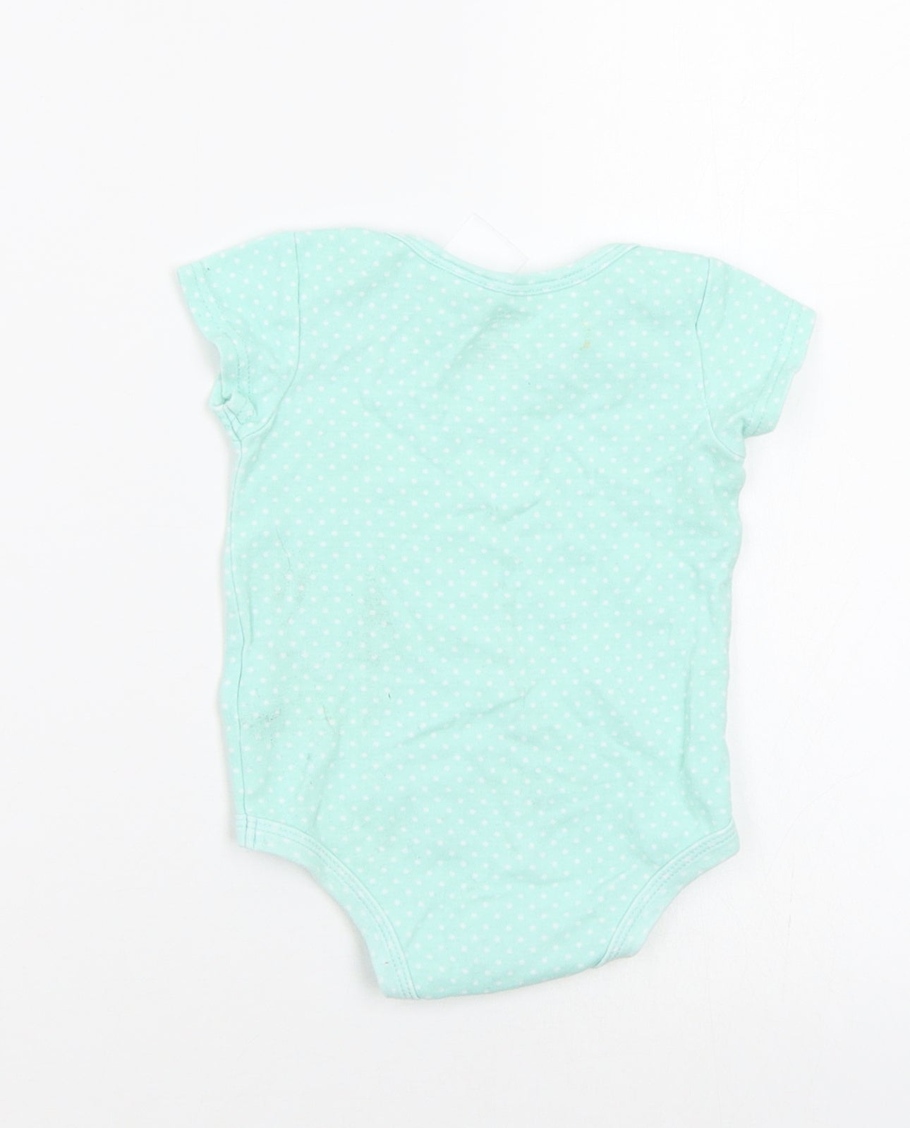 Bright Stars Baby Green Polka Dot  Romper One-Piece Size 6-9 Months