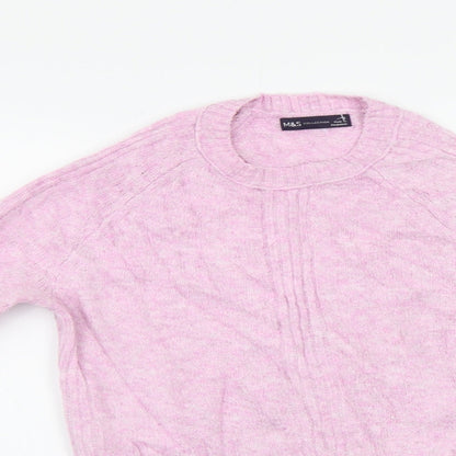 Marks & Spencer Womens Pink   Pullover Jumper Size S