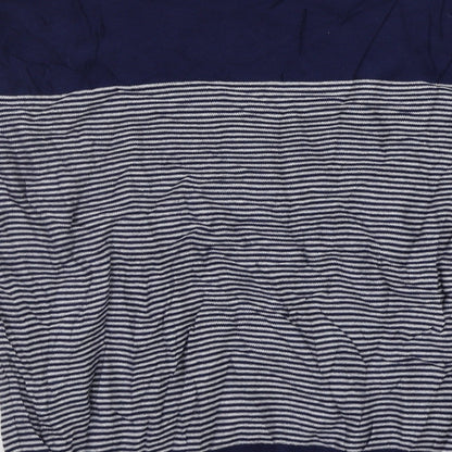 Preloved F&F Mens Blue Striped  Pullover Jumper Size XL - Label