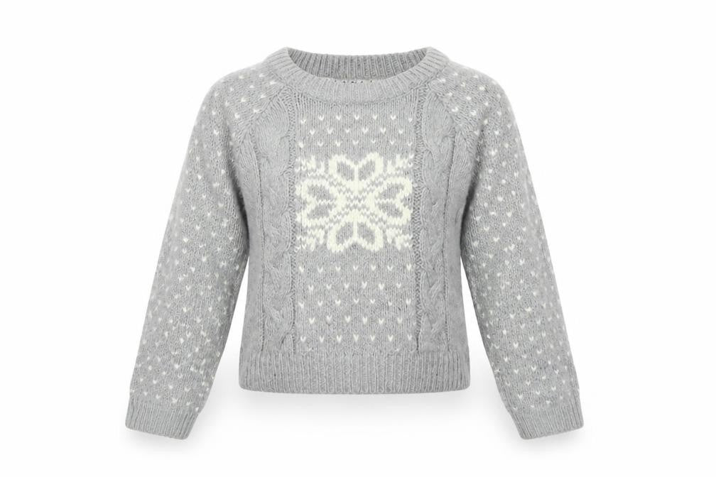 Soul Cal & Co Womens Grey Geometric  Pullover Jumper Size 10