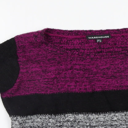 Warehouse Womens Purple   Pullover Jumper Size 6