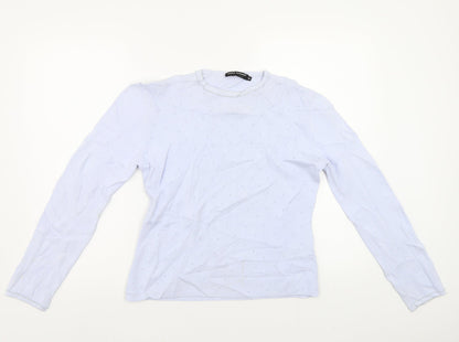 Debbie Morgan Womens Blue   Pullover Jumper Size M  - Beaded