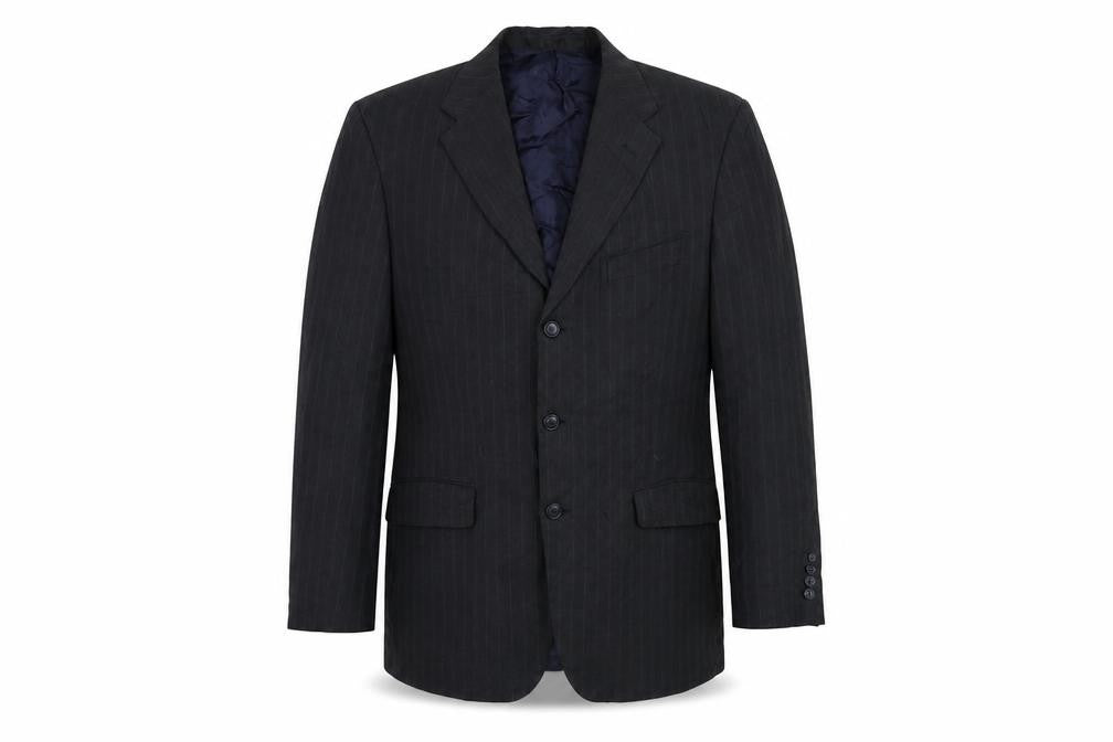 Marks & Spencer Mens Grey Striped  Jacket Blazer