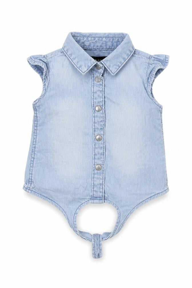 Denim Co Baby Blue   Basic Button-Up Size 6-9 Months