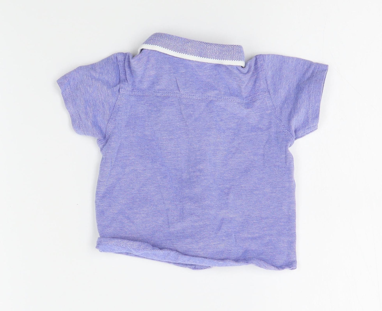 Matalan Baby Blue   Basic Polo Size 9-12 Months