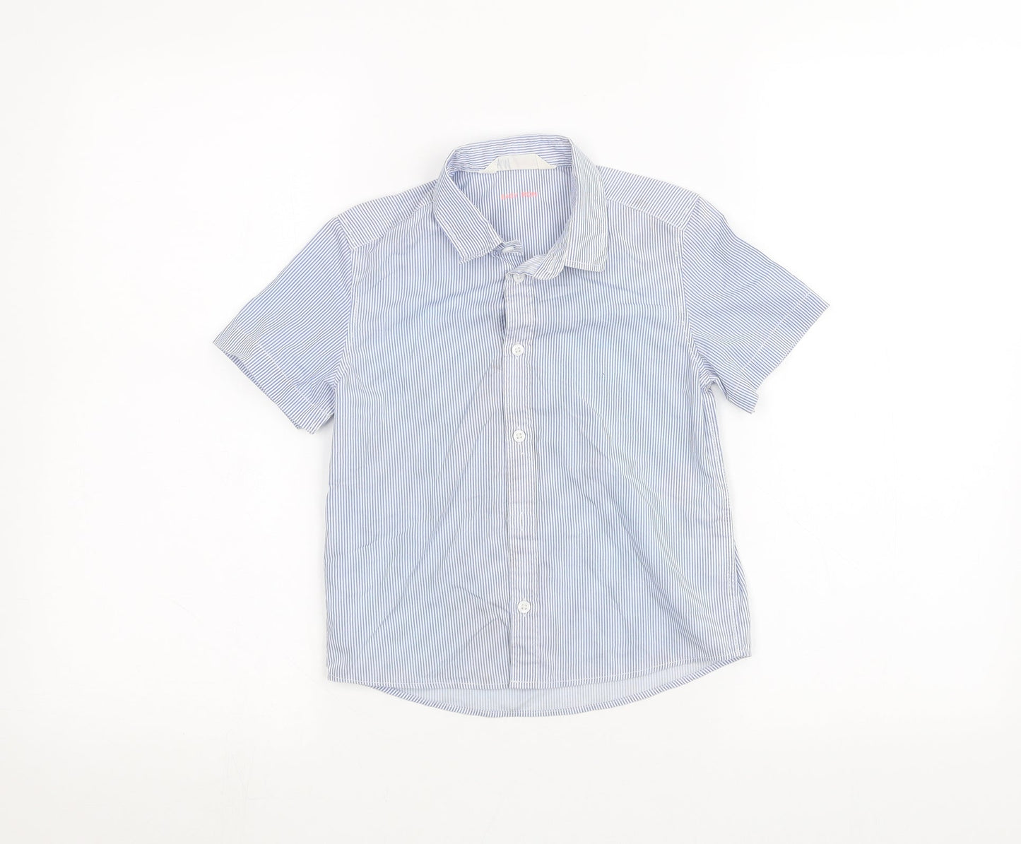 H&M Boys Blue Striped  Basic Button-Up Size 5-6 Years