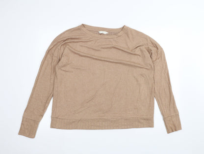 Marks & Spencer Womens Brown   Pullover Jumper Size 16