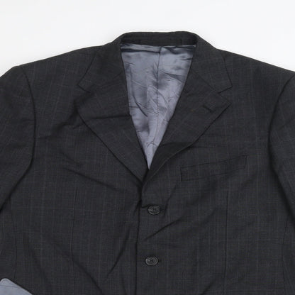 Marks & Spencer Mens Black   Jacket Suit Jacket Size 40