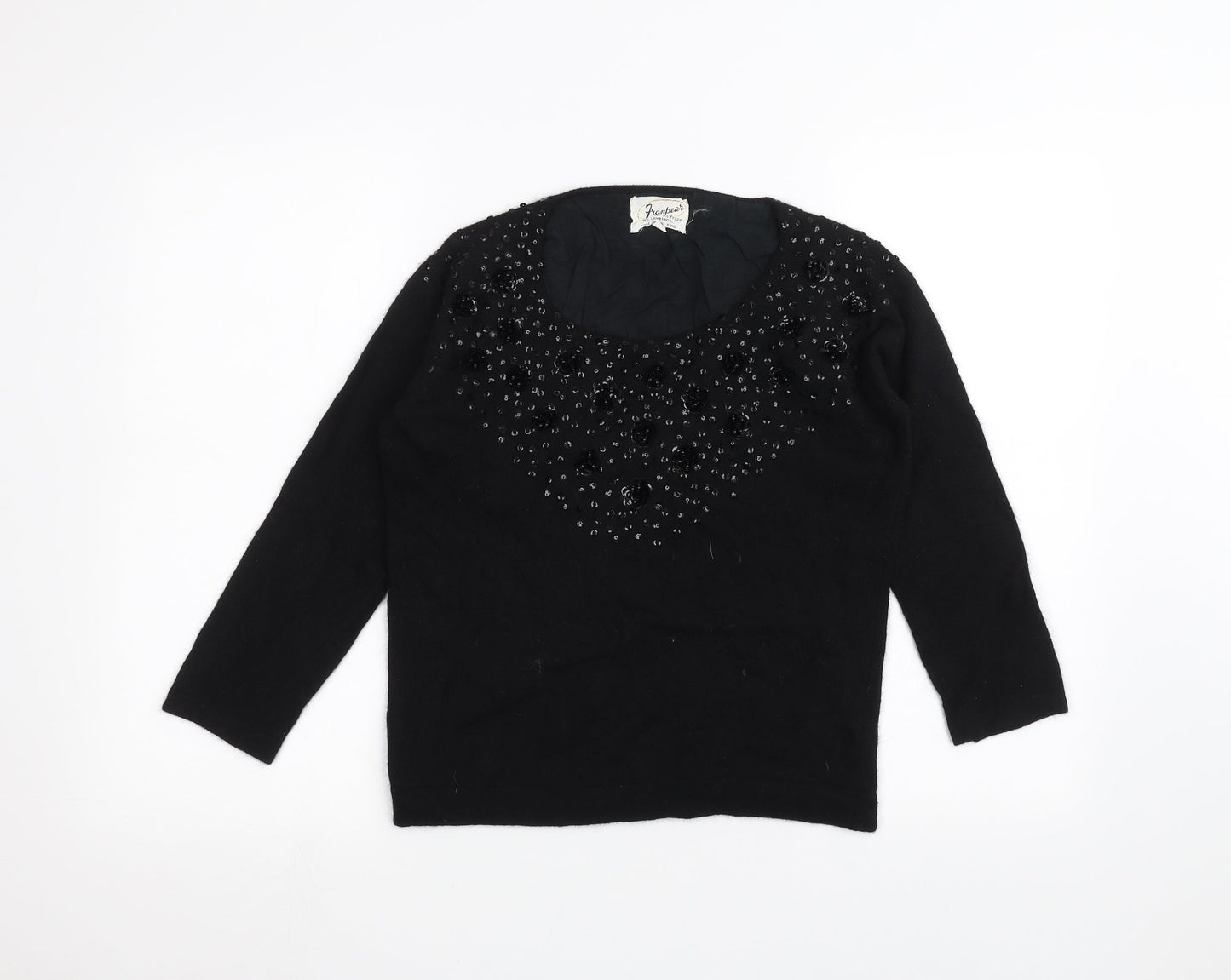 frambears Womens Black   Pullover Jumper Size 10