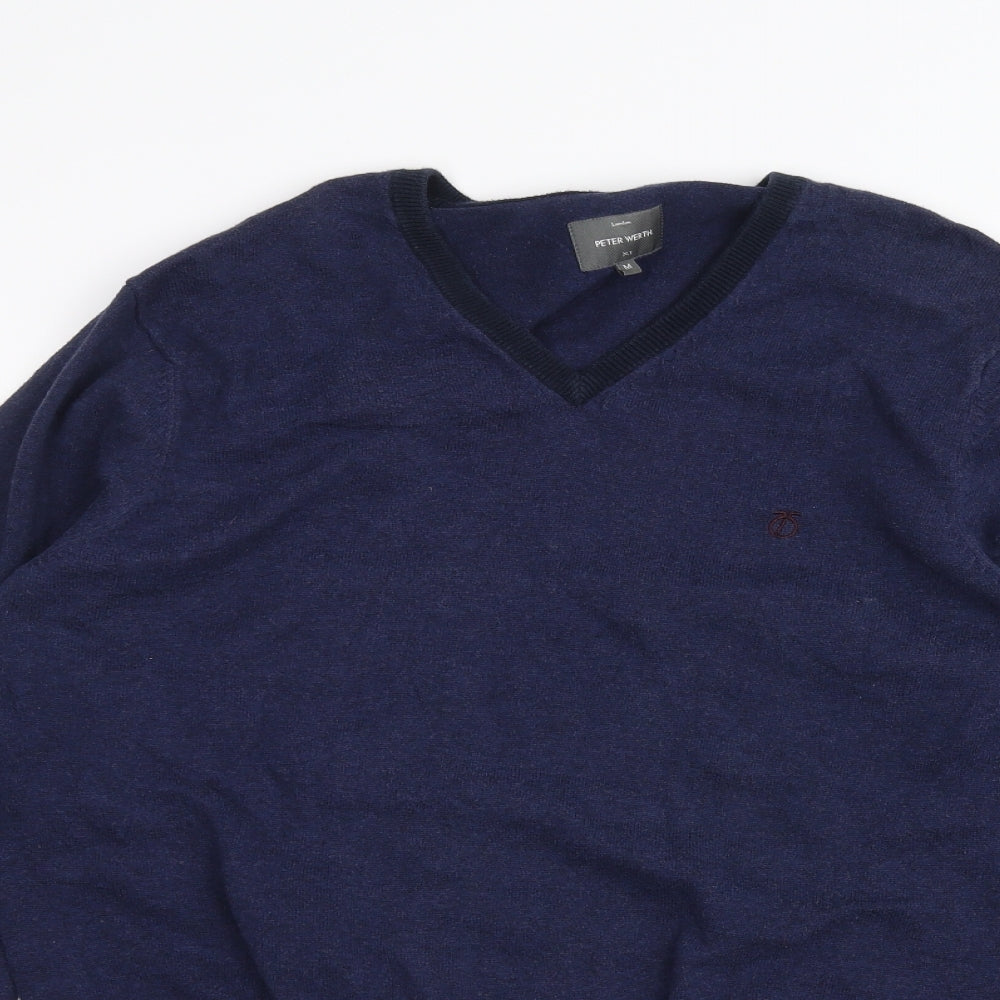Peter Worth Mens Blue   Pullover Jumper Size M