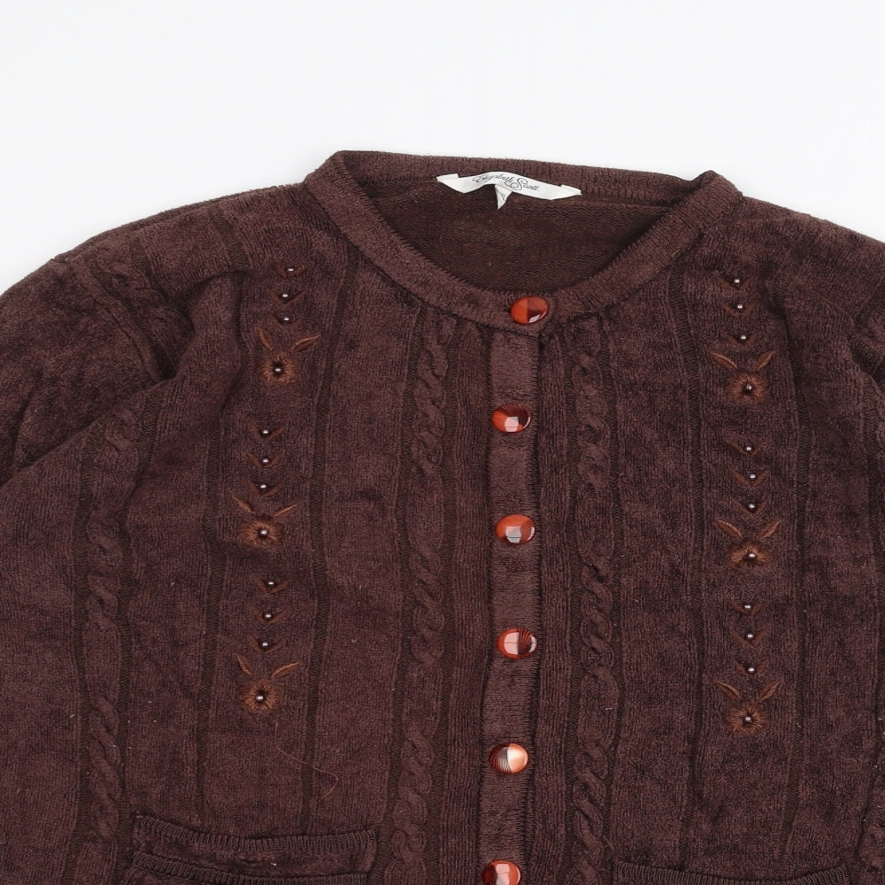 elizabeth scott Womens Brown   Jacket  Size L