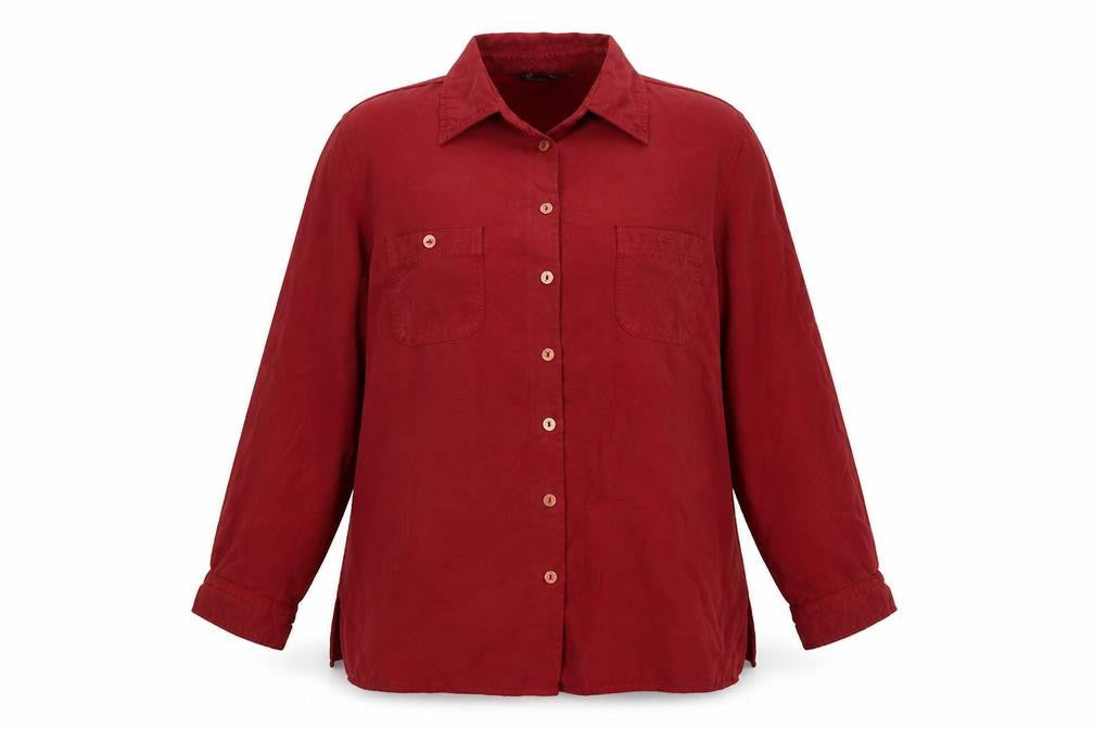 BHS Womens Red   Basic Button-Up Size 14