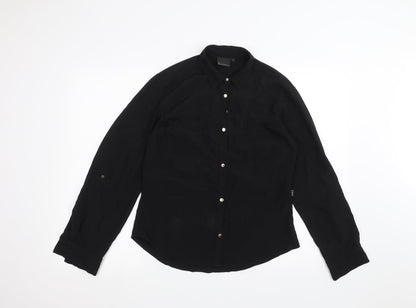 Incorporatewear Womens Black   Basic Button-Up Size 10
