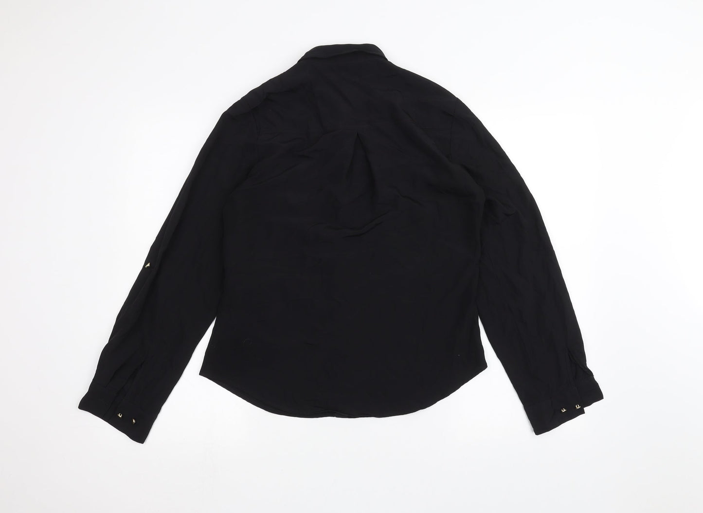 Incorporatewear Womens Black   Basic Button-Up Size 10