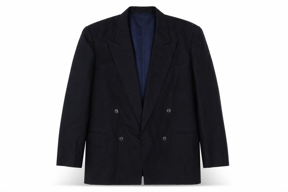 Bauman Mens Blue   Jacket Suit Jacket Size 40