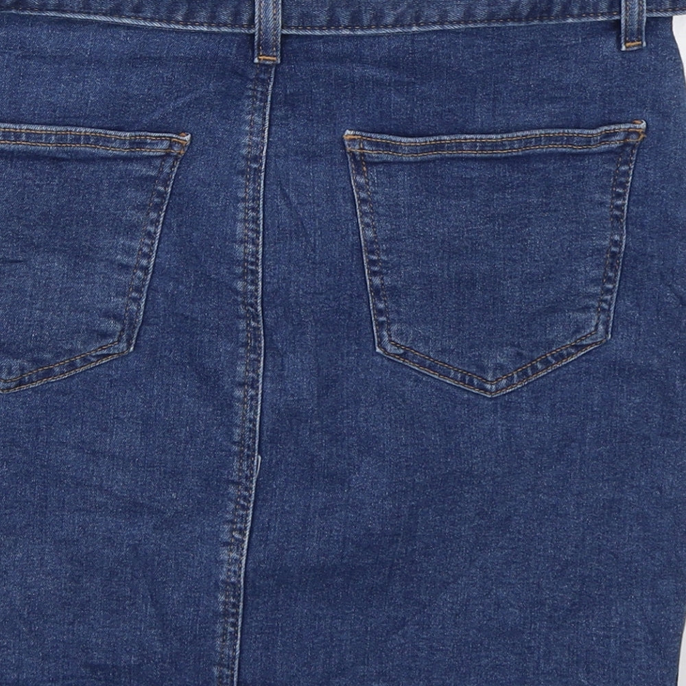 Denim CO Womens Blue  Denim Straight & Pencil Skirt Size 8