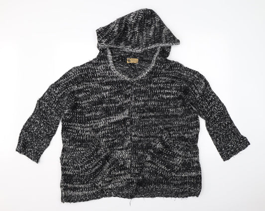 Katsumi Mens Grey  Knit Pullover Jumper Size M