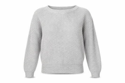 Boohoo Womens Grey  Knit Pullover Jumper Size 6