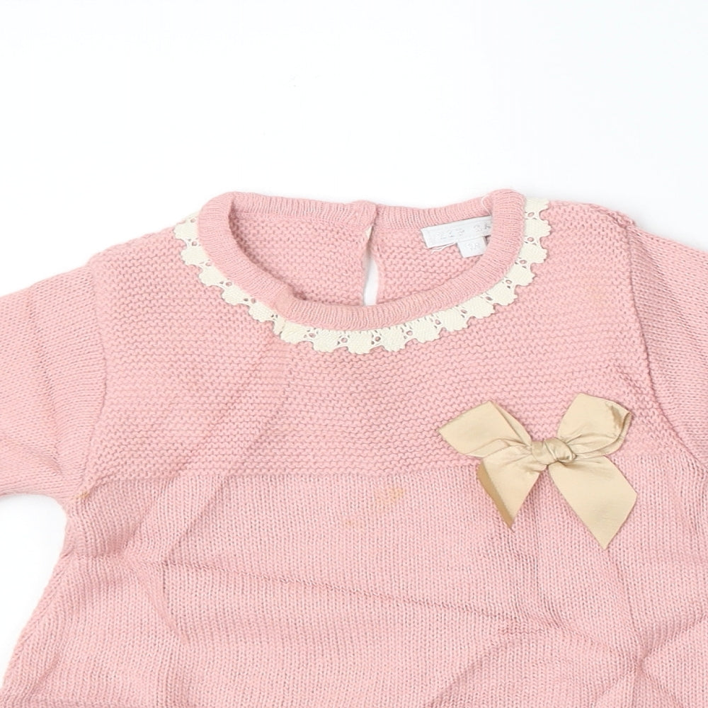 Zip Zap Girls Pink   Pullover Jumper Size 9-12 Months