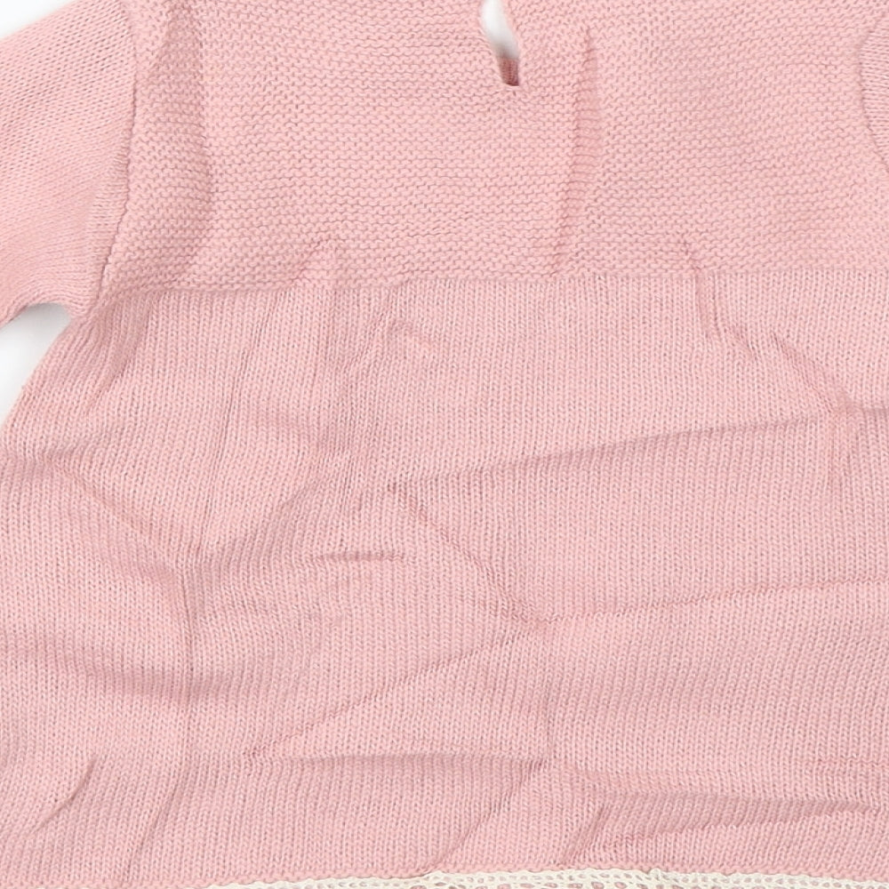 Zip Zap Girls Pink   Pullover Jumper Size 9-12 Months