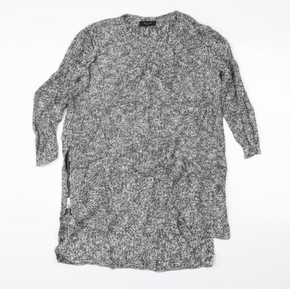 River Island Womens Grey  Knit Pullover Jumper Size 6