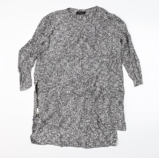 River Island Womens Grey  Knit Pullover Jumper Size 6