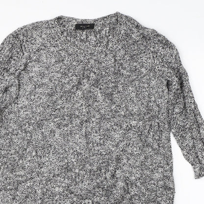 River Island Womens Grey  Knit Pullover Jumper Size 6