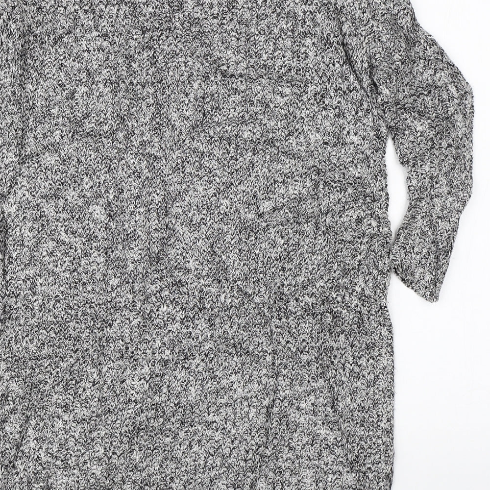 River Island Womens Grey  Knit Pullover Jumper Size 6