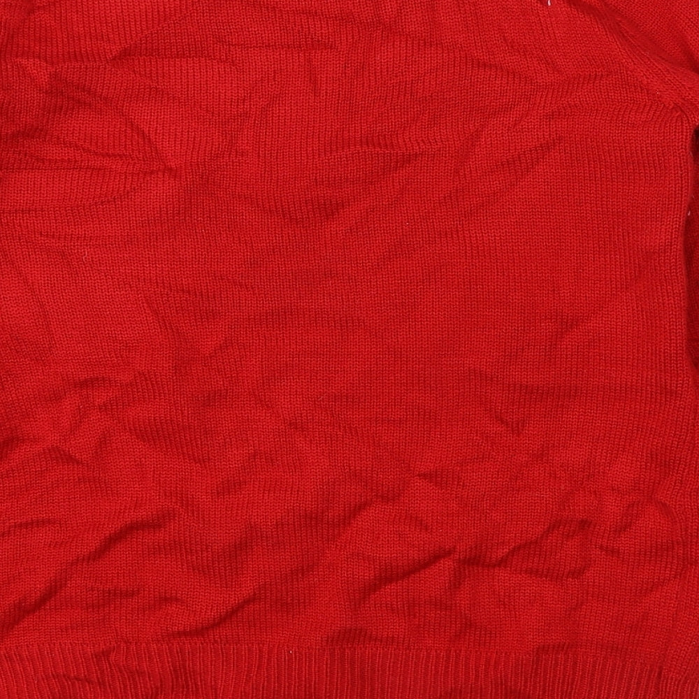 Atmosphere Womens Red  Knit Pullover Jumper Size 10  - christmas