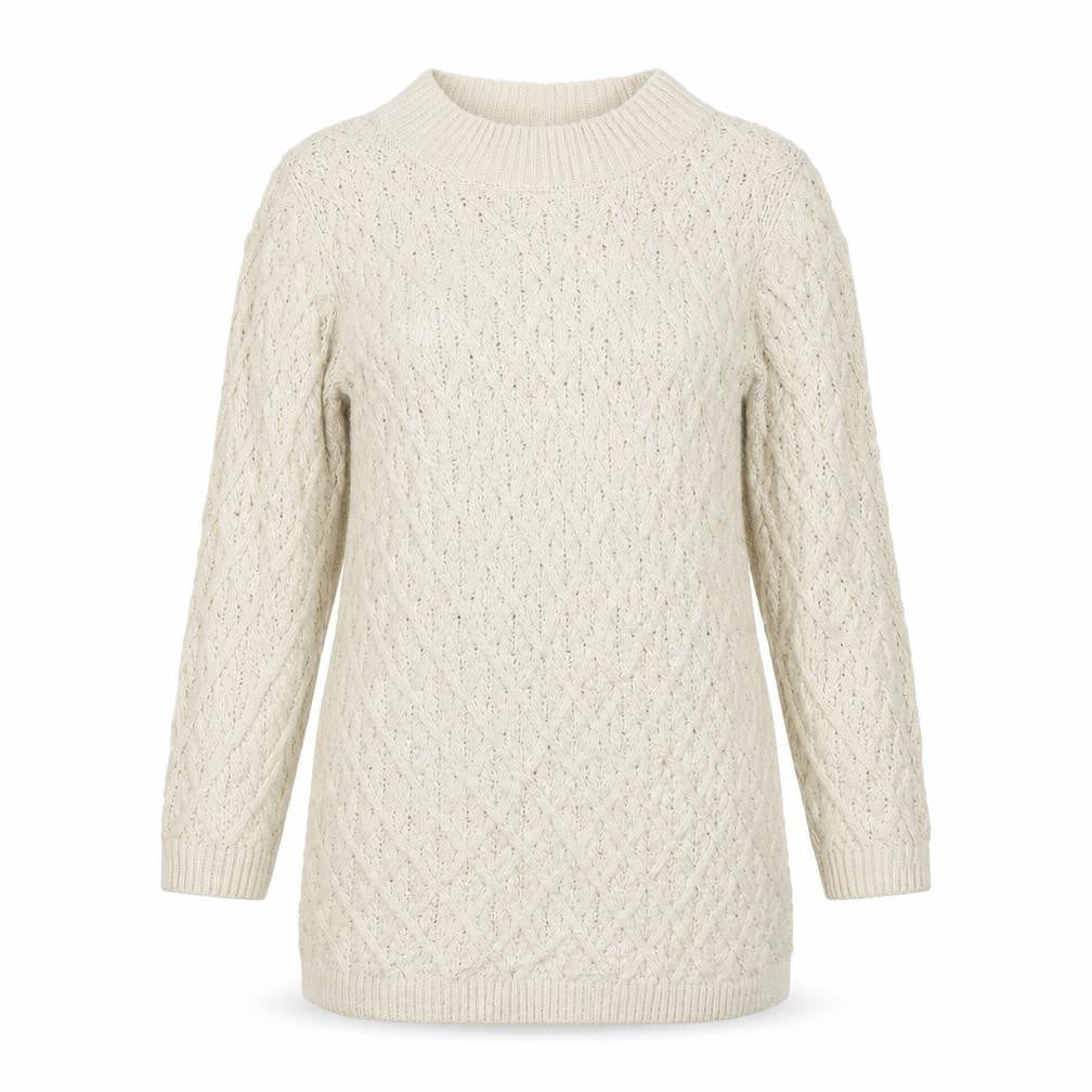 Papay Womens Beige  Knit Pullover Jumper Size 10