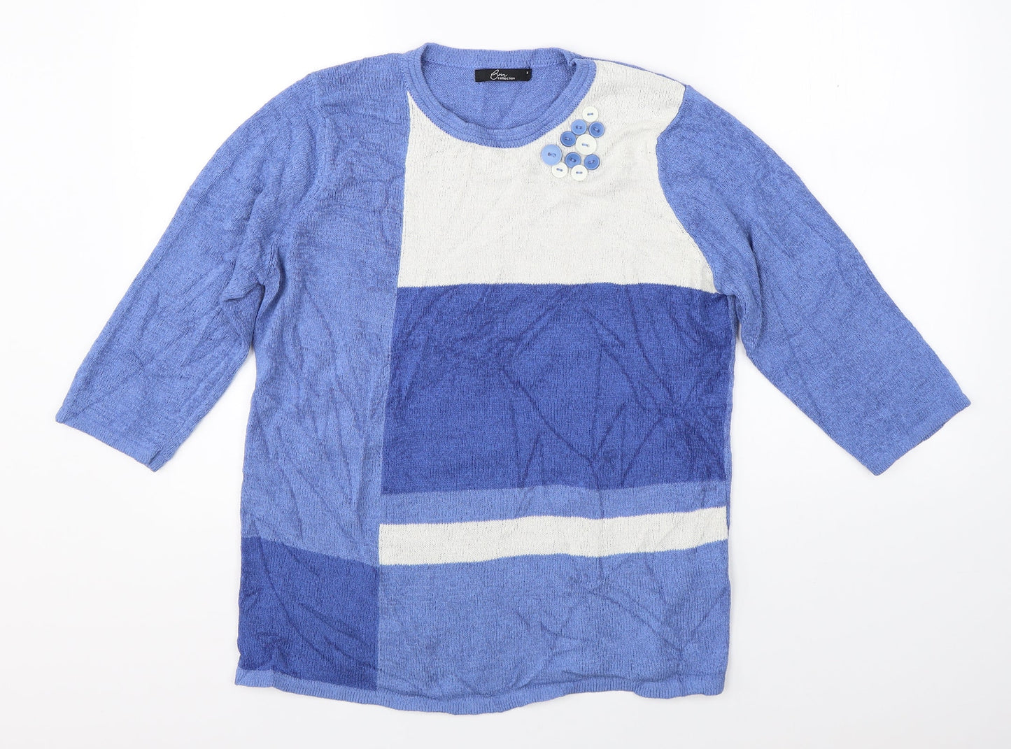 BM Womens Blue   Pullover Jumper Size M