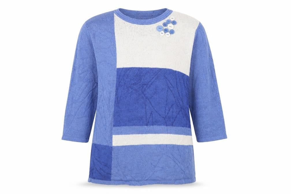 Bonmarché Womens Blue Pullover Jumper Size M