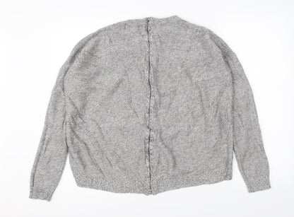 Back view of Papaya women’s grey full zip jumper, size M