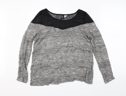 Divided Womens Grey   Pullover Jumper Size M