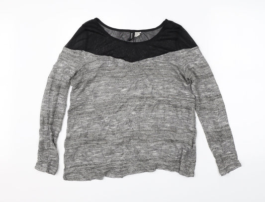 Divided Womens Grey   Pullover Jumper Size M