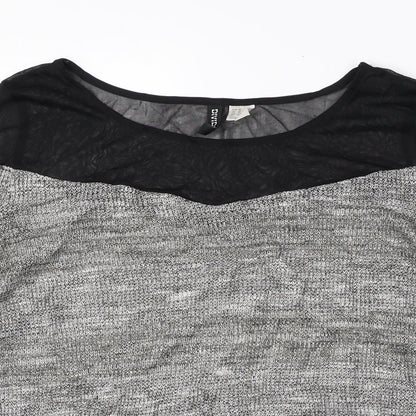 Divided Womens Grey   Pullover Jumper Size M