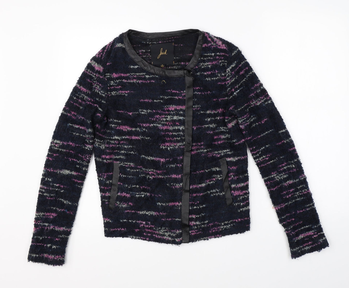 JACK Womens Black  Knit Full Zip Jumper Size S