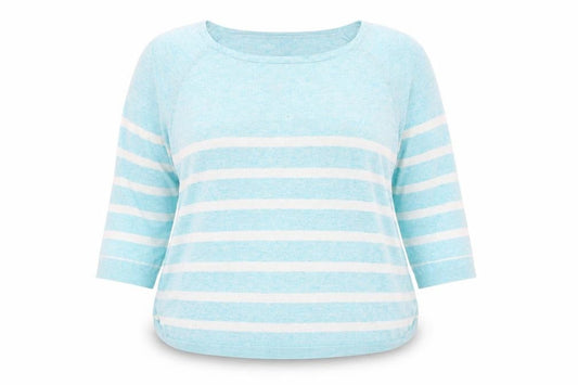 Tu Womens Green Striped  Pullover Jumper Size 18