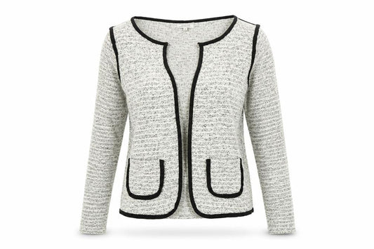 Front view of Papaya women’s multicoloured cardigan jumper, size UK 10