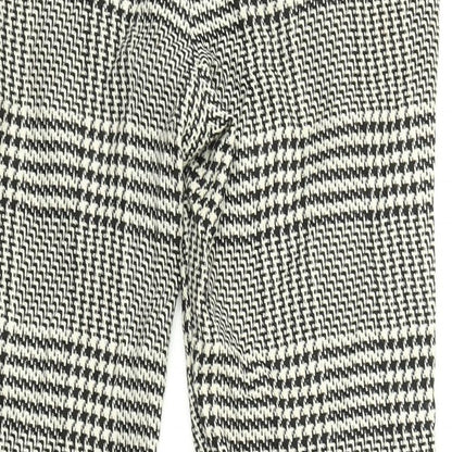 H&M Womens Multicoloured Check  Trousers  Size 10 L25 in