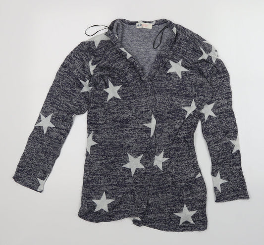 H&M Girls Blue   Cardigan Jumper Size 14 Years