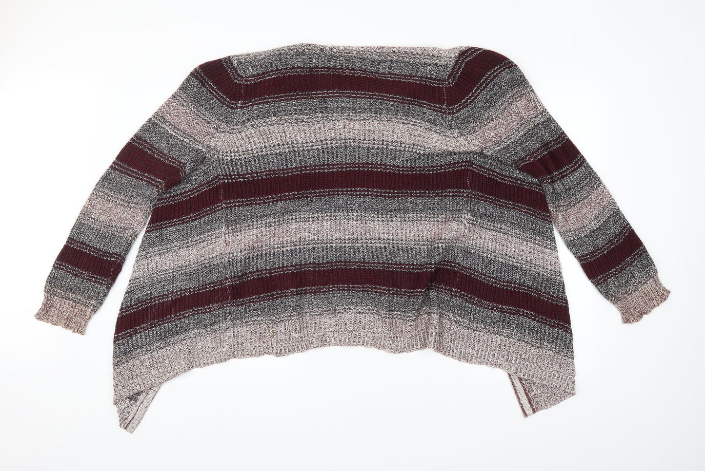 Charlotte Russe Womens Multicoloured Striped  Cardigan Jumper Size XL