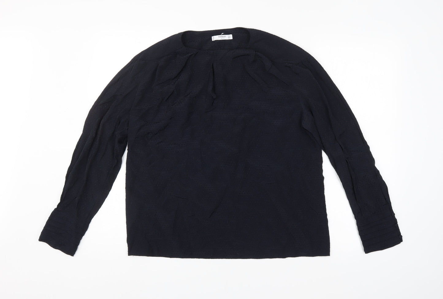 Mango Womens Blue   Basic Blouse Size M