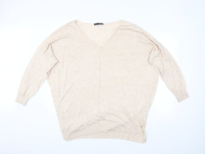 Additional front view of Atmosphere women’s beige jumper, size L