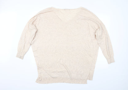 Back view of Atmosphere women’s beige jumper, size L