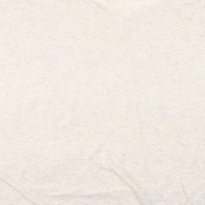 Brand and care label for Atmosphere women’s beige jumper, size L