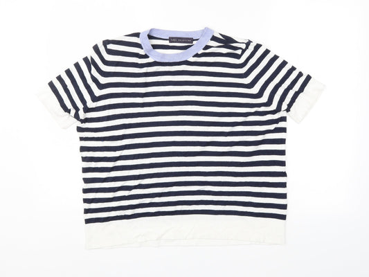 M&S Womens Multicoloured Striped  Pullover Jumper Size 16