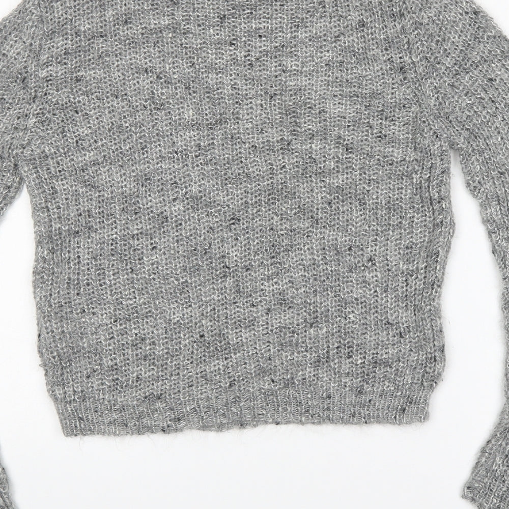 H&M Womens Grey   Pullover Jumper Size S