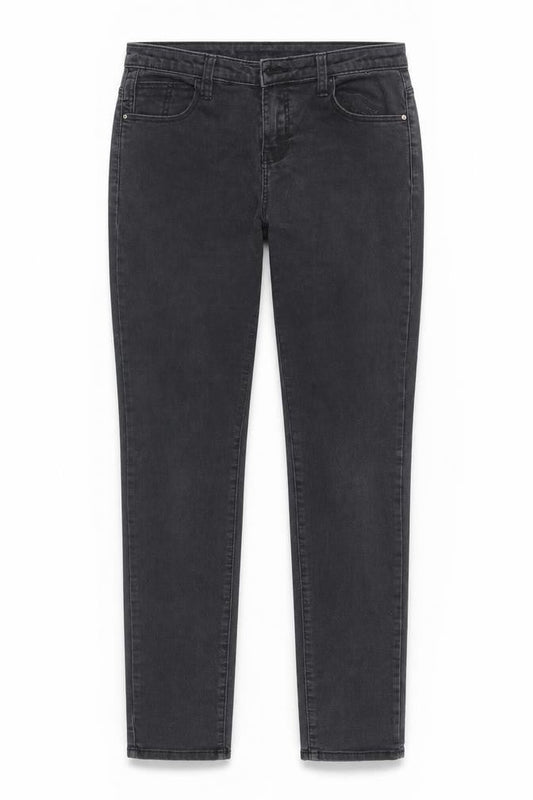 Denim & Co. Womens Black  Denim Straight Jeans Size 12 L31 in